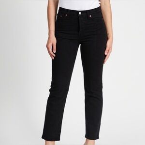 Levi’s Wedgie Straight - Woman’s 28 - Black - Straight Leg - High Waist